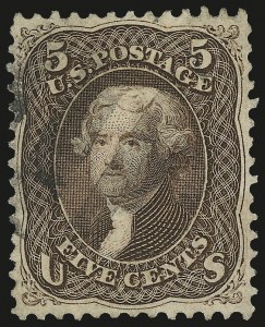 Sale 975, Lot 1277, 1861-66 Issue (Scott 56-78)