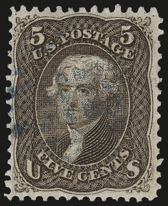 Sale 975, Lot 1311, 1867-68 Grilled Issue (Scott 79-101), including the 10c Z Grill