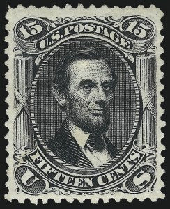Sale 975, Lot 1327, 1875 Re-Issue of 1861-66 Issue (Scott 102-111)