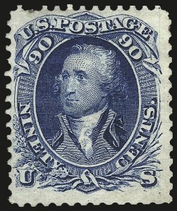 Sale 975, Lot 1330, 1875 Re-Issue of 1861-66 Issue (Scott 102-111)