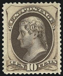 Sale 975, Lot 1407, 1873 Continental Bank Note Co. Issue (Scott 156-166)