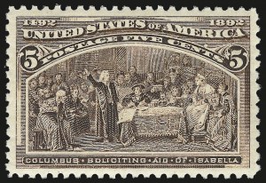 Sale 975, Lot 1496, 1893 Columbian Issue (1c thru 8c, Scott 230-236)