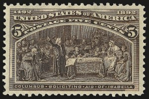 Sale 975, Lot 1501, 1893 Columbian Issue (1c thru 8c, Scott 230-236)