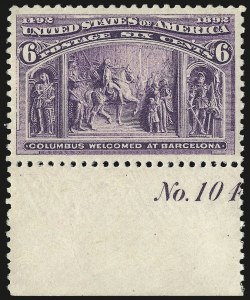 Sale Number 975, Lot Number 1502, 1893 Columbian Issue (1c thru 8c, Scott 230-236)