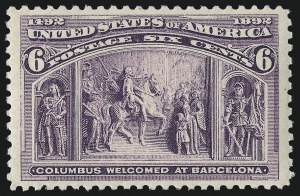 Sale Number 975, Lot Number 1505, 1893 Columbian Issue (1c thru 8c, Scott 230-236)