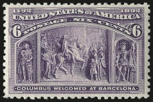 Sale 975, Lot 1506, 1893 Columbian Issue (1c thru 8c, Scott 230-236)