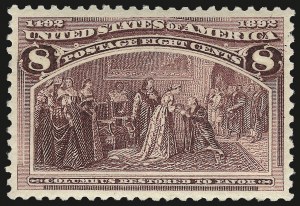 Sale 975, Lot 1511, 1893 Columbian Issue (1c thru 8c, Scott 230-236)