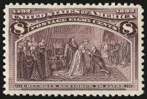 Sale 975, Lot 1514, 1893 Columbian Issue (1c thru 8c, Scott 230-236)