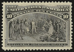 Sale 975, Lot 1516, 1893 Columbian Issue (10c thru $1.00, Scott 237-241)