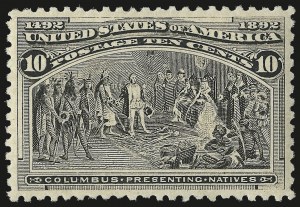 Sale 975, Lot 1517, 1893 Columbian Issue (10c thru $1.00, Scott 237-241)