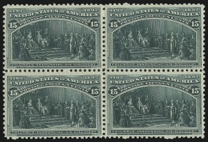 Sale 975, Lot 1522, 1893 Columbian Issue (10c thru $1.00, Scott 237-241)