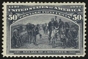 Sale 975, Lot 1531, 1893 Columbian Issue (10c thru $1.00, Scott 237-241)