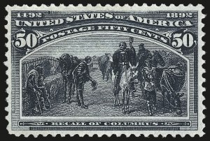 Sale 975, Lot 1533, 1893 Columbian Issue (10c thru $1.00, Scott 237-241)