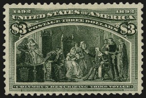 Sale 975, Lot 1542, 1893 Columbian Issue ($2.00 thru $5.00, Scott 242-245)