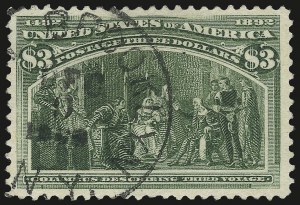 Sale 975, Lot 1545, 1893 Columbian Issue ($2.00 thru $5.00, Scott 242-245)