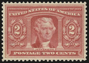 Sale 975, Lot 1697, 1904 Louisiana Purchase, Jamestown Issues (Scott 323-330)