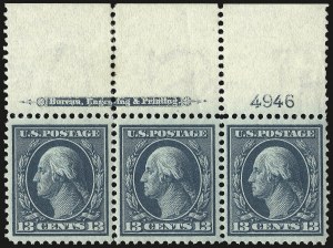 Sale 975, Lot 1727, 1908-10 Washington-Franklin Issues (Scott 331-356)