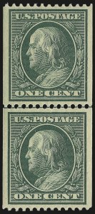 Sale 975, Lot 1735, 1908-10 Washington-Franklin Issues (Scott 331-356)