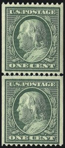 Sale 975, Lot 1736, 1908-10 Washington-Franklin Issues (Scott 331-356)