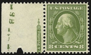 Sale 975, Lot 1766, 1910-13 Washington-Franklin Issue (Scott 374-396)