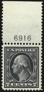 Sale 975, Lot 1819, 1912-14 Washington-Franklin Issue (Scott 405-423)