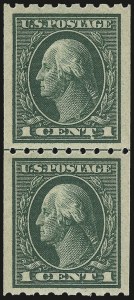 Sale 975, Lot 1825, 1912-14 Washington-Franklin Issue (Scott 405-423)