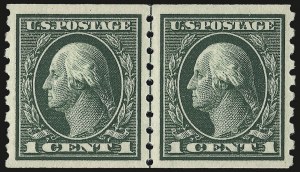 Sale 975, Lot 1827, 1912-14 Washington-Franklin Issue (Scott 405-423)