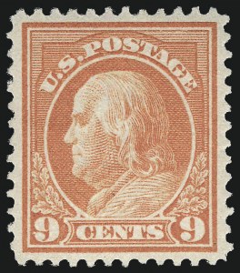 Sale 975, Lot 1833, 1912-14 Washington-Franklin Issue (Scott 405-423)