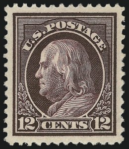 Sale 975, Lot 1836, 1912-14 Washington-Franklin Issue (Scott 405-423)
