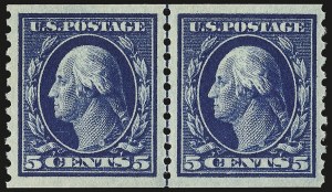 Sale 975, Lot 1877, 1913-15 Washington-Franklin Issues (Scott 424-460)