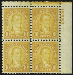 Sale 975, Lot 1998, 1922-29 Issues (Scott 574-657a)