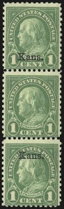 Sale 975, Lot 2037, Kans.-Nebr. Overprints (Scott 659-678)
