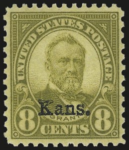 Sale Number 975, Lot Number 2052, Kans.-Nebr. Overprints (Scott 659-678)