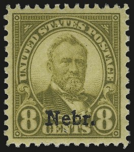 Sale 975, Lot 2064, Kans.-Nebr. Overprints (Scott 659-678)