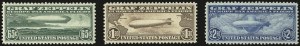 Sale 975, Lot 2112, Air Post Graf Zeppelin Issue (Scott C13-C15)