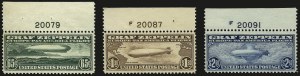 Sale 975, Lot 2116, Air Post Graf Zeppelin Issue (Scott C13-C15)