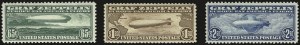 Sale 975, Lot 2121, Air Post Graf Zeppelin Issue (Scott C13-C15)