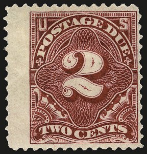 Sale 975, Lot 2191, Postage Due (J), 2c Vermilion (J30) Sale 975, Lot 2191, Postage Due (J)
