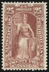 Sale 975, Lot 2262, Newspapers and Periodicals (PR), 25c Carmine, 1895 Issue (PR106) Sale 975, Lot 2262, Newspapers and Periodicals (PR)