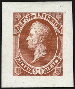 Sale 976, Lot 1040, Essays, Proofs and Specimens