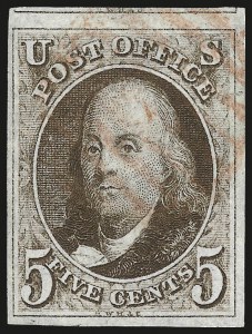 Sale 976, Lot 1054, 1847 Issue (Scott 1-2)