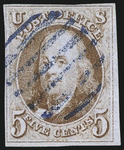 Sale 976, Lot 1066, 1847 Issue (Scott 1-2)