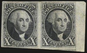 Sale 976, Lot 1067, 1847 Issue (Scott 1-2)