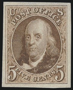 Sale Number 976, Lot Number 1077, 1875 Reproduction of 1847 Issue (Scott 3-4)