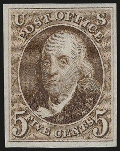 Sale 976, Lot 1078, 1875 Reproduction of 1847 Issue (Scott 3-4)
