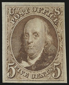 Sale 976, Lot 1080, 1875 Reproduction of 1847 Issue (Scott 3-4)