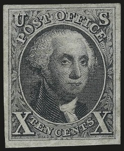 Sale 976, Lot 1083, 1875 Reproduction of 1847 Issue (Scott 3-4)
