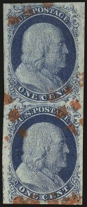 Sale 976, Lot 1091, 1c-3c 1851-56 Issue (Scott 5-11)