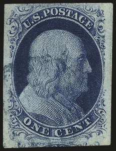 Sale 976, Lot 1093, 1c-3c 1851-56 Issue (Scott 5-11)