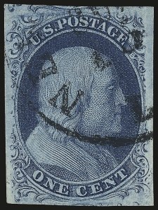 Sale 976, Lot 1094, 1c-3c 1851-56 Issue (Scott 5-11)